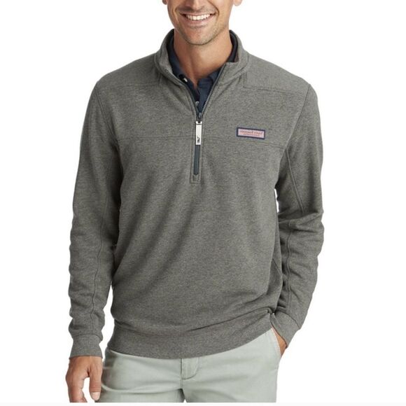 Vineyard Vines Classic Collegiate Shep Quarter Zip Shirt Men’s Size Medium B0013 - Picture 1 of 8